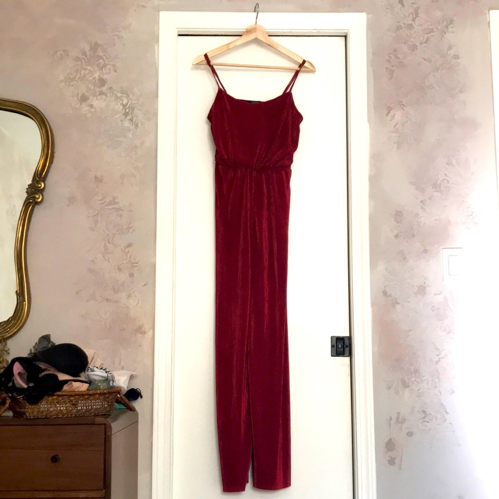 Red jumpsuit forever 21 S NWT